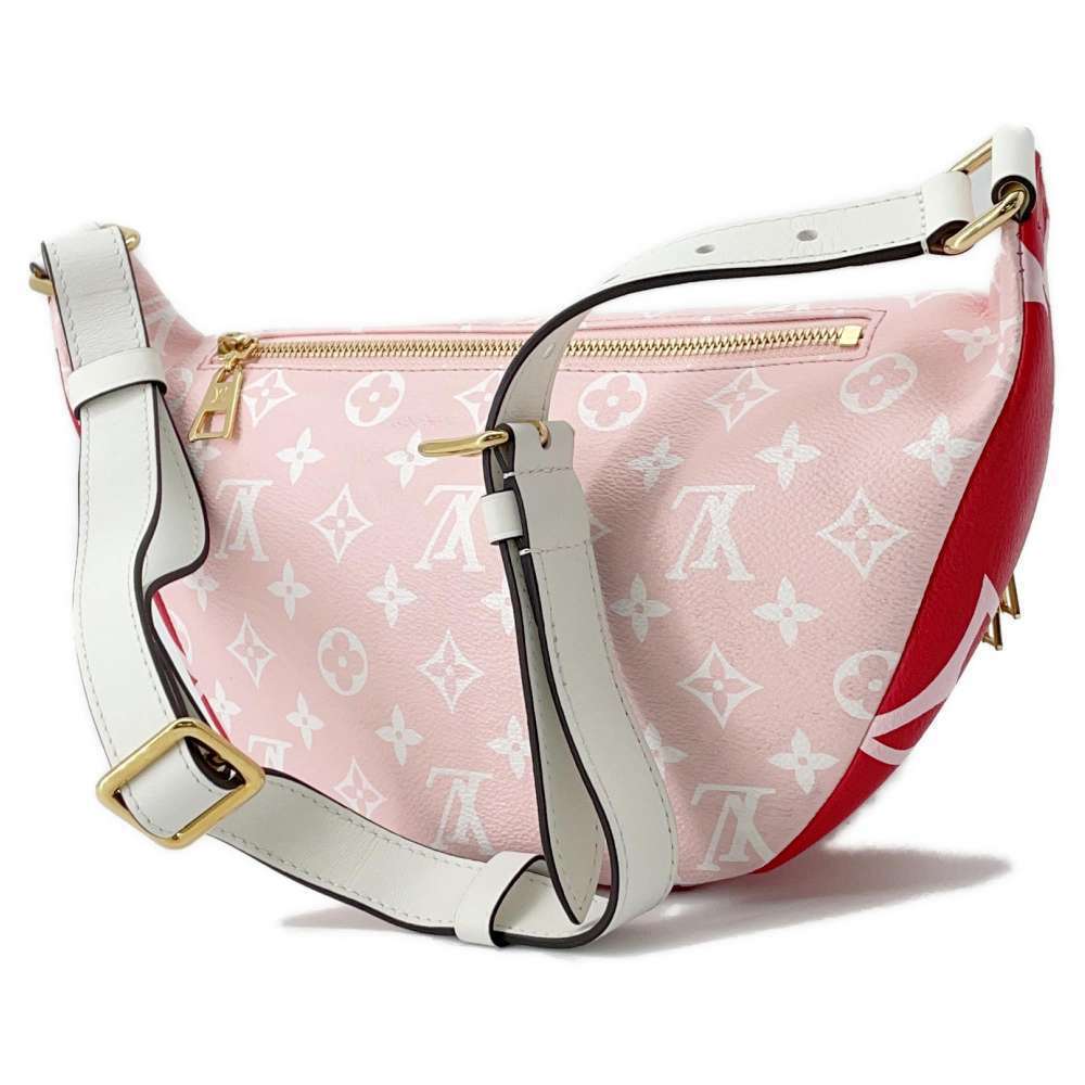 Louis Vuitton Red Bumbag Bag Clutch Giant Waist Monogram